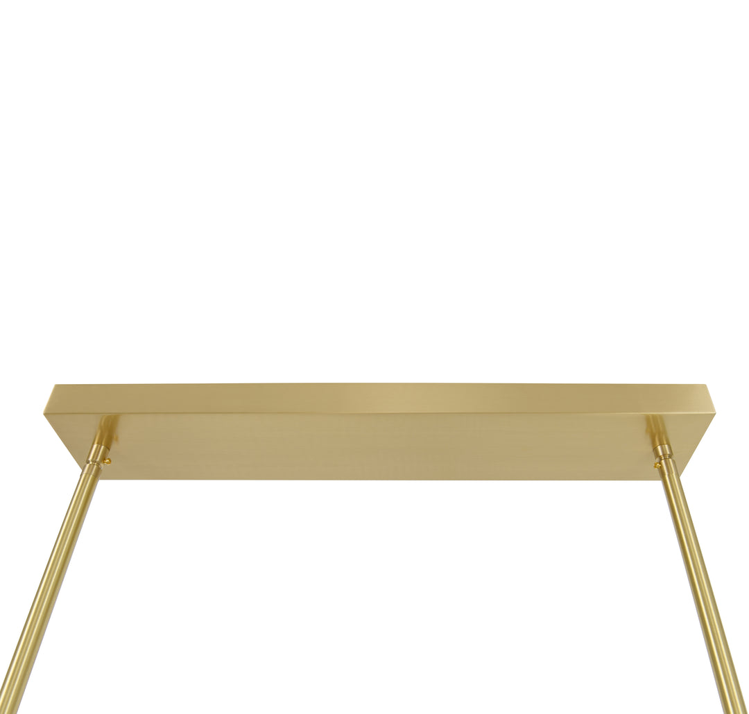 Beacon Lighting Luella Alabaster Linear Pendant Light Satin Brass LED Kitchen Island Pendant