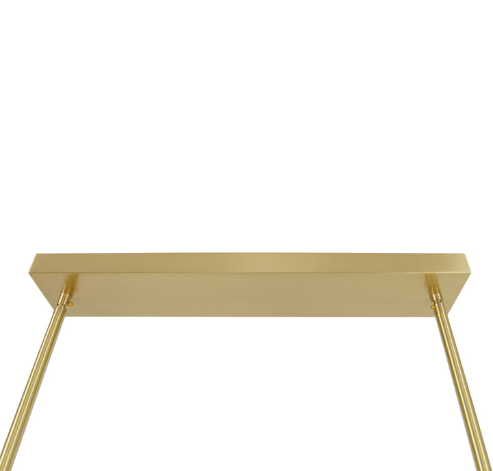 Beacon Lighting Luella Alabaster Linear Pendant Light Satin Brass LED Kitchen Island Pendant