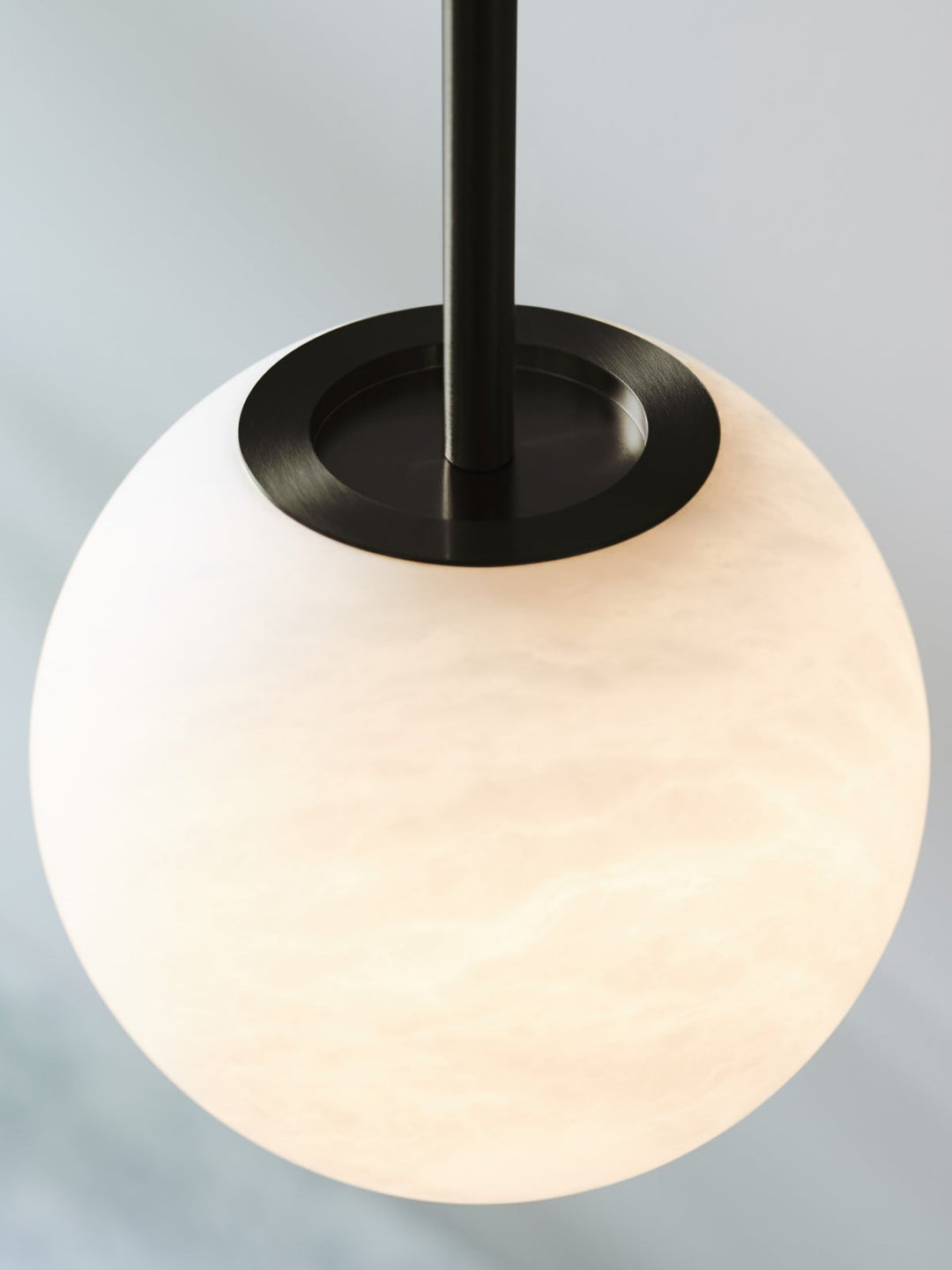 Beacon Lighting Lucent 4" Alabaster Mini Pendant Light Black Modern Ceiling Pendant