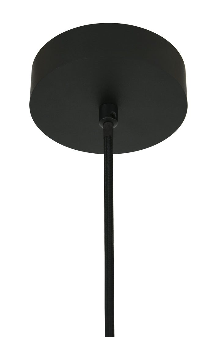 Beacon Lighting Lucent 6" Alabaster Mini Pendant Light Black Modern Ceiling Pendant