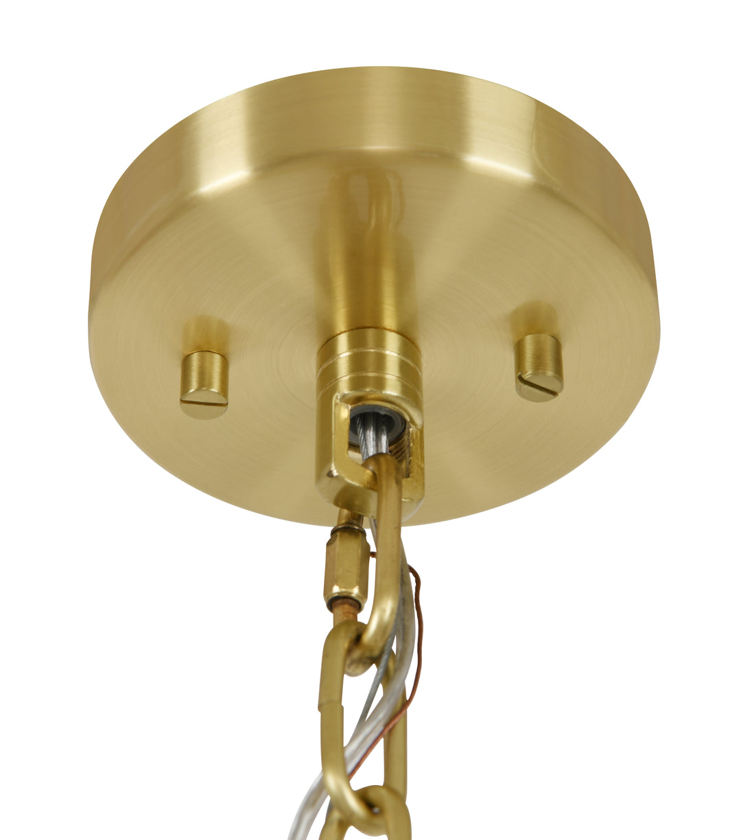 Beacon Lighting Elora 9-Light Jade Stone Chandelier Satin Brass Modern Ceiling Chandelier