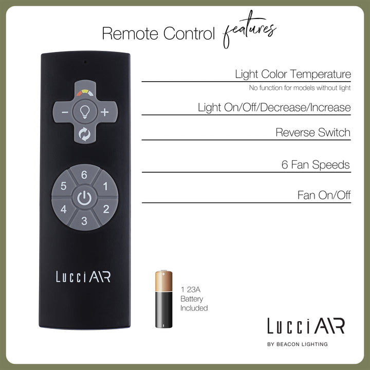 Lucci Air Abyss 56" Outdoor Ceiling Fan with Remote, IP66 Wet Rated Oil Rubbed Bronze Ceiling Fan with Remote Control, Energy Efficient DC Motor