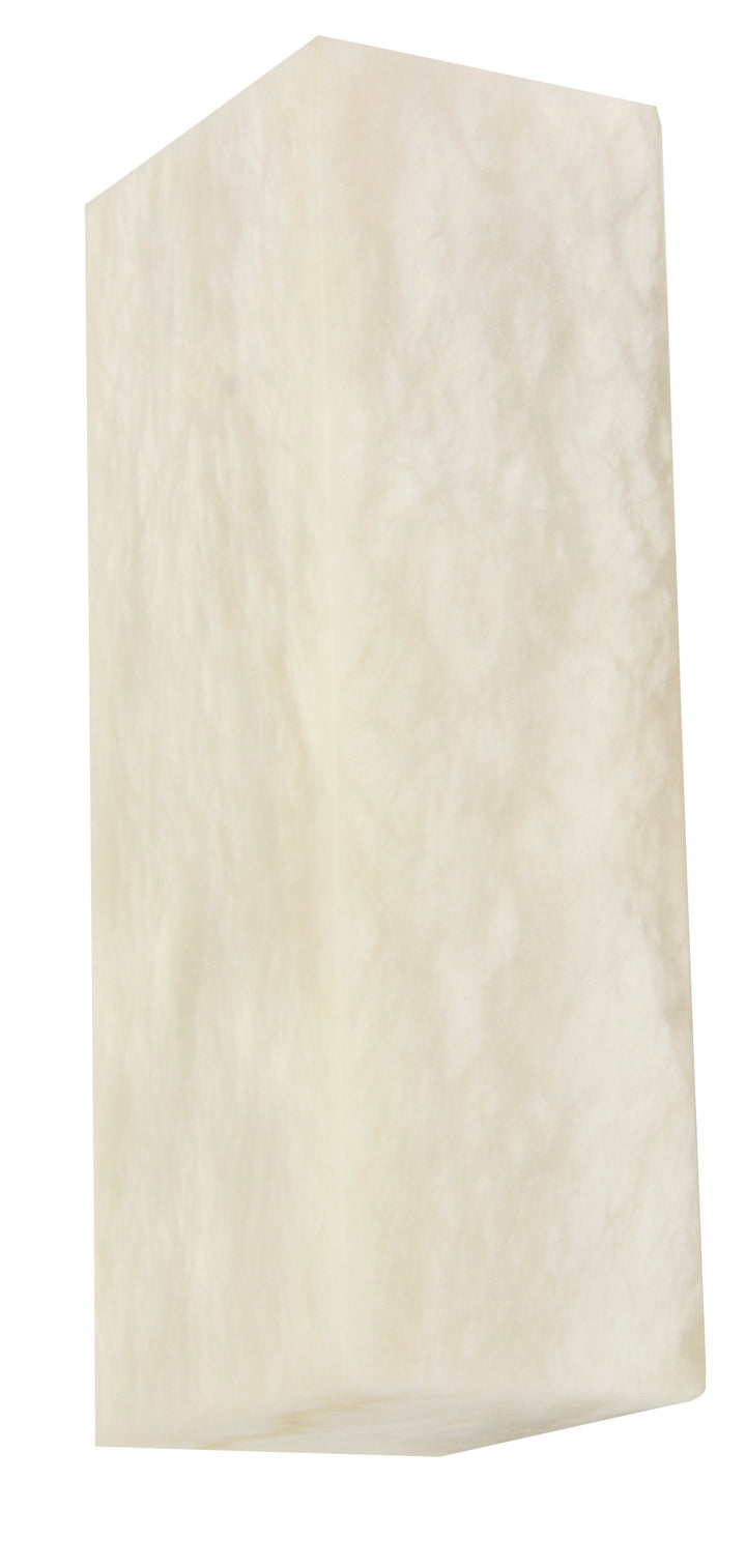 Beacon Lighting Times Alabaster LED Wall Sconce IP44 Bathroom Wall Light, Wet Rated