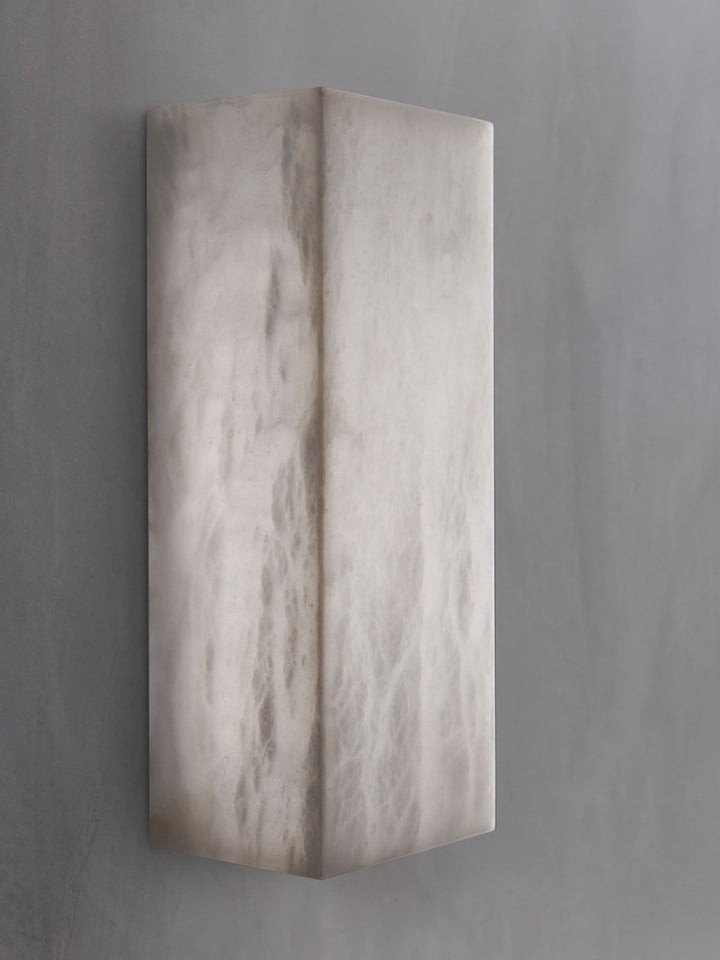 Beacon Lighting Times Alabaster LED Wall Sconce IP44 Bathroom Wall Light, Wet Rated