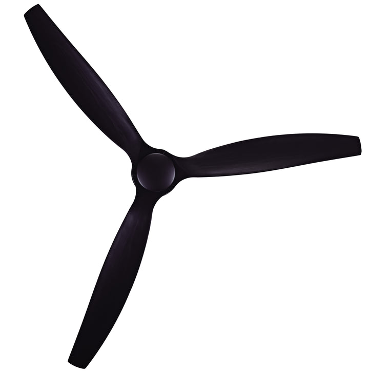 Lucci Air Akmani 60" Modern Black Ceiling Fan with Remote Control, Energy Efficient DC Ceiling Fan, Quiet High Airflow Solid Wood Blades