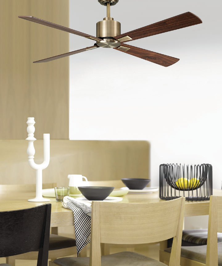 Lucci Air Climate 52" DC Ceiling Fan with Remote Control, Rustic Wood Ceiling Fan, Quiet High Airflow Fan
