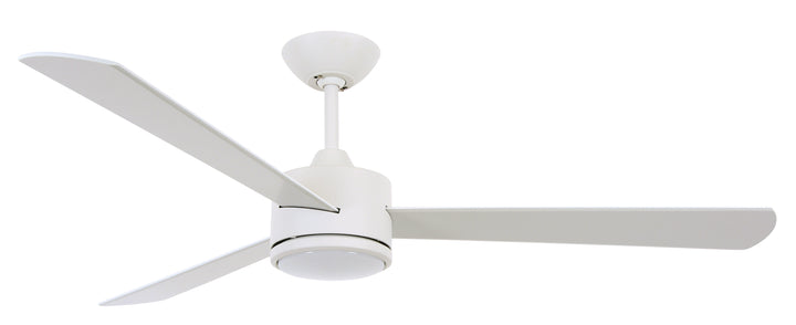 Lucci Air Climate III 52" DC Ceiling Fan with Remote Control, Modern White Ceiling Fan with Reversible Blades