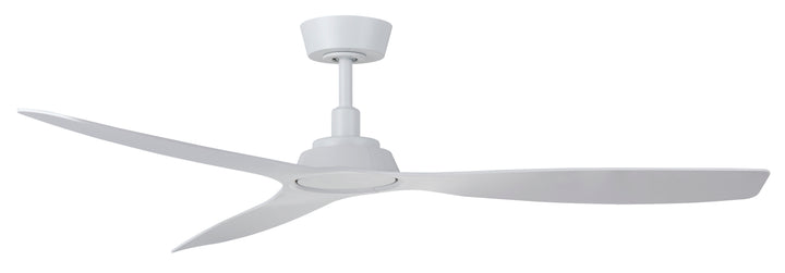 Lucci Air Moto 52" Outdoor DC Indoor/Outdoor Ceiling Fan with Remote Control, Modern White Ceiling Fan, Damp Rated, Energy Efficient