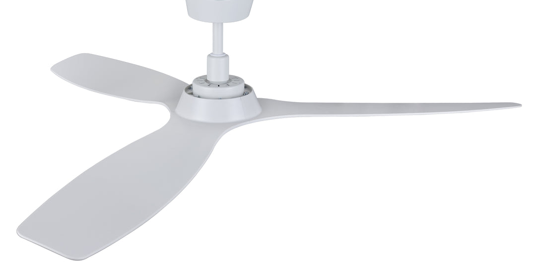 Lucci Air Moto 52" Outdoor DC Indoor/Outdoor Ceiling Fan with Remote Control, Modern White Ceiling Fan, Damp Rated, Energy Efficient