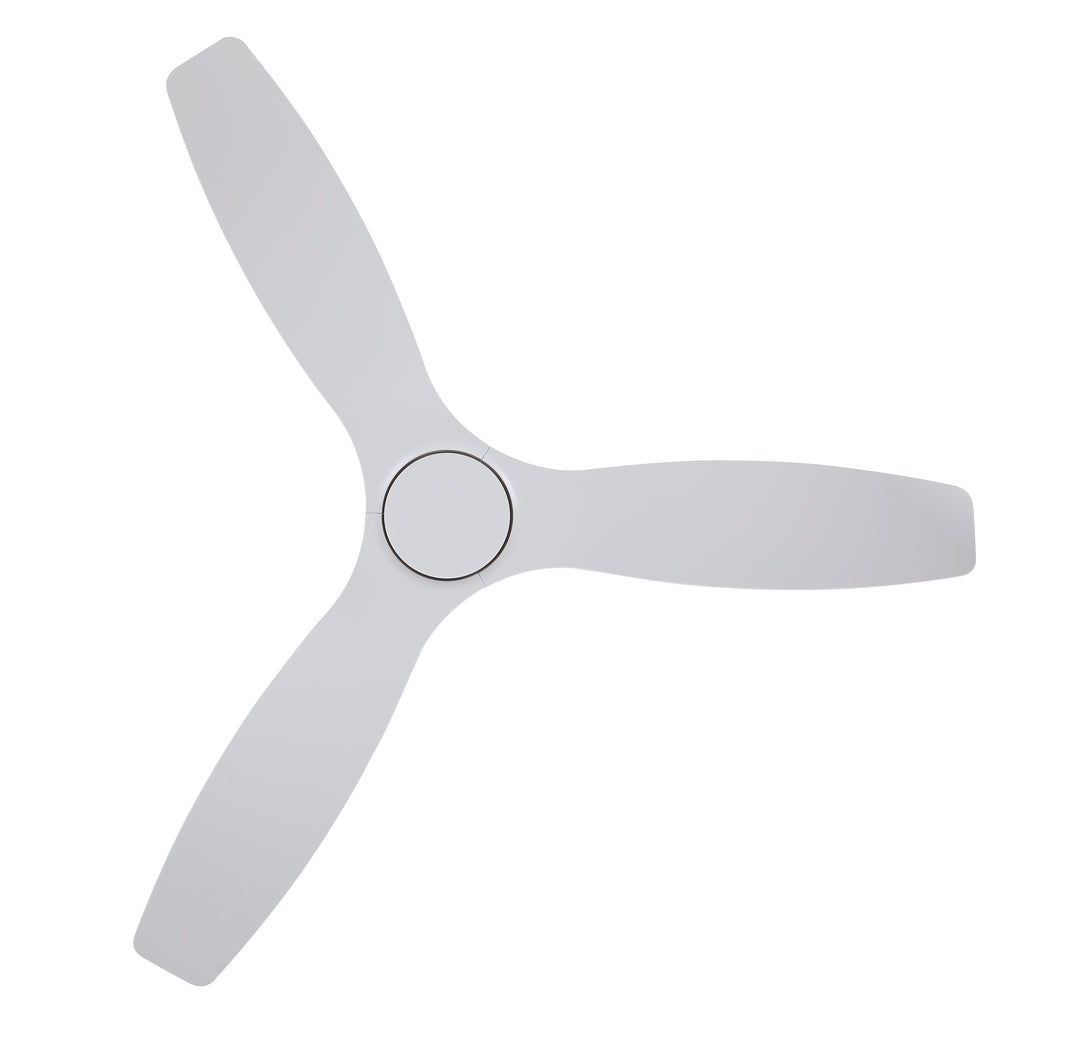 Lucci Air Moto 52" Outdoor DC Indoor/Outdoor Ceiling Fan with Remote Control, Modern White Ceiling Fan, Damp Rated, Energy Efficient