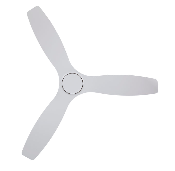 Lucci Air Moto 52" Outdoor DC Indoor/Outdoor Ceiling Fan with Remote Control, Modern White Ceiling Fan, Damp Rated, Energy Efficient