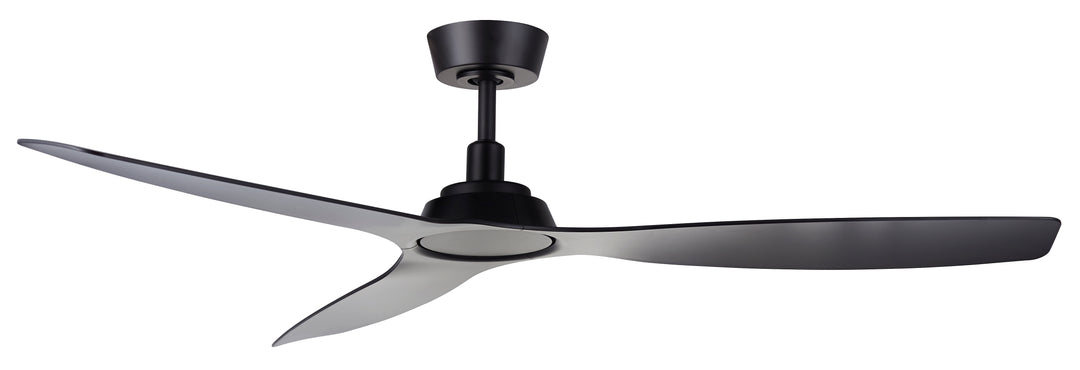 Lucci Air Moto 52" Outdoor DC Indoor/Outdoor Ceiling Fan with Remote Control, Modern Black Ceiling Fan, Damp Rated, Energy Efficient
