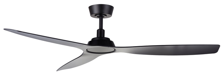 Lucci Air Moto 52" Outdoor DC Indoor/Outdoor Ceiling Fan with Remote Control, Modern Black Ceiling Fan, Damp Rated, Energy Efficient