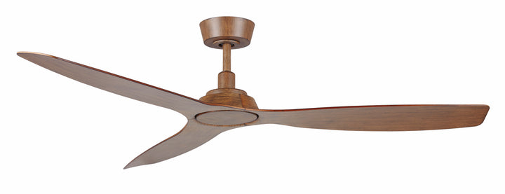 Lucci Air Moto 52" Outdoor DC Indoor/Outdoor Ceiling Fan with Remote Control, Rustic Wood Ceiling Fan, Damp Rated, Energy Efficient