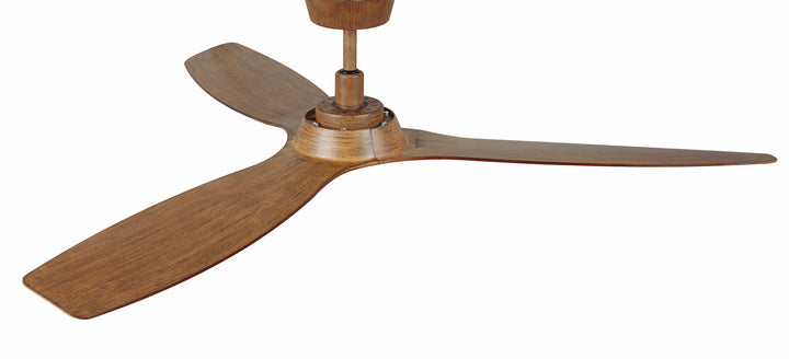 Lucci Air Moto 52" Outdoor DC Indoor/Outdoor Ceiling Fan with Remote Control, Rustic Wood Ceiling Fan, Damp Rated, Energy Efficient