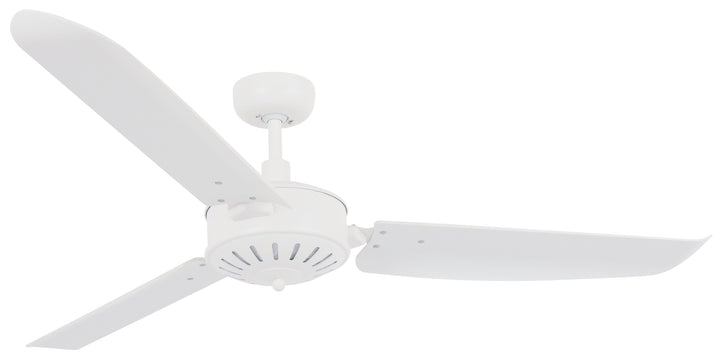 Lucci Air Carolina 56" Outdoor Indoor/Outdoor Ceiling Fan with Remote Control, Damp Rated, Modern White Ceiling Fan for Patio and Living Room