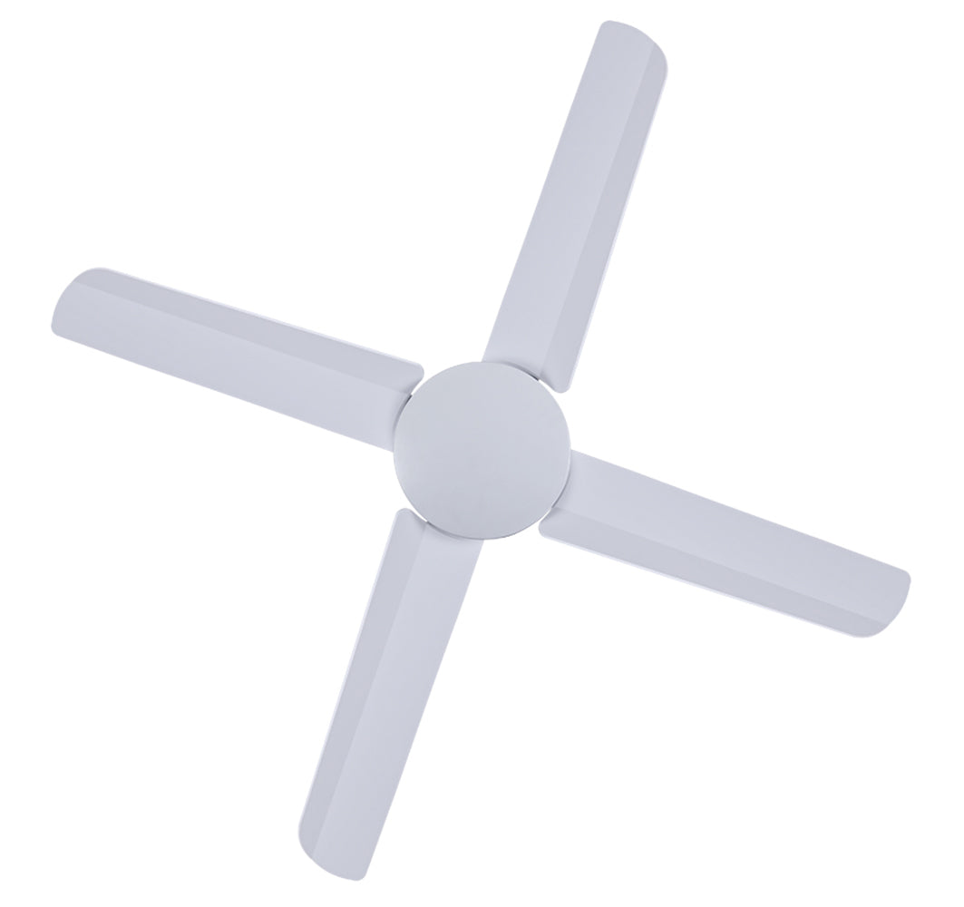 Lucci Air Nautilus 52" Wet Rated Outdoor Ceiling Fan with Remote Control, Modern White Patio Ceiling Fan