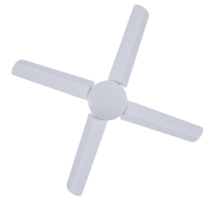 Lucci Air Nautilus 52" Wet Rated Outdoor Ceiling Fan with Remote Control, Modern White Patio Ceiling Fan