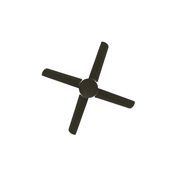 Lucci Air Nautilus 52" Wet Rated Outdoor Ceiling Fan with Remote Control, Modern Black Patio Ceiling Fan
