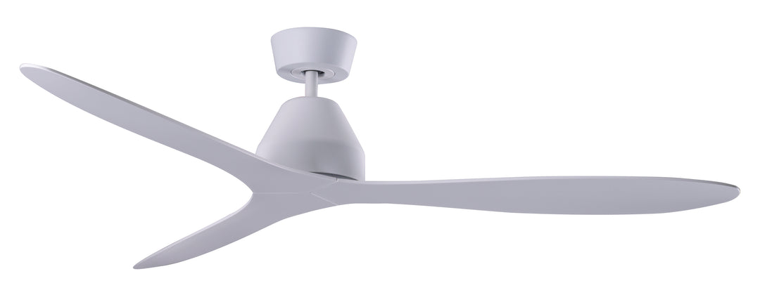 Lucci Air Whitehaven 56" Smart WiFi Indoor/Outdoor DC Ceiling Fan with Remote, Damp Rated, White Modern Ceiling Fan