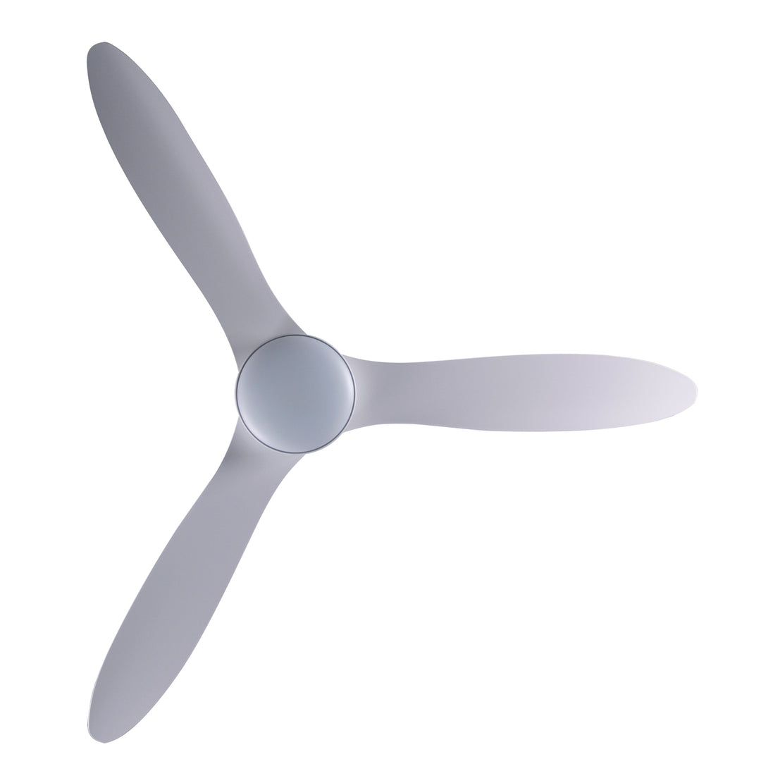 Lucci Air Whitehaven 56" Smart WiFi Indoor/Outdoor DC Ceiling Fan with LED Light and Remote, Damp Rated, White Ceiling Fan