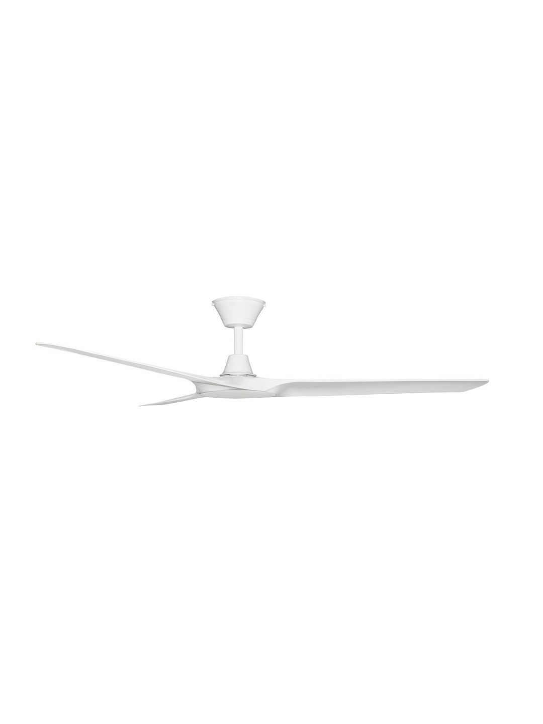 Lucci Air Abyss 56" Outdoor Ceiling Fan with Remote, IP66 Wet Rated Modern White Ceiling Fan with Remote Control, Energy Efficient DC Motor