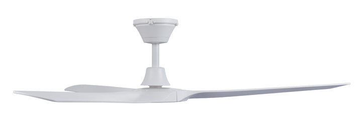 Lucci Air Abyss 56" Outdoor Ceiling Fan with Remote, IP66 Wet Rated Modern White Ceiling Fan with Remote Control, Energy Efficient DC Motor