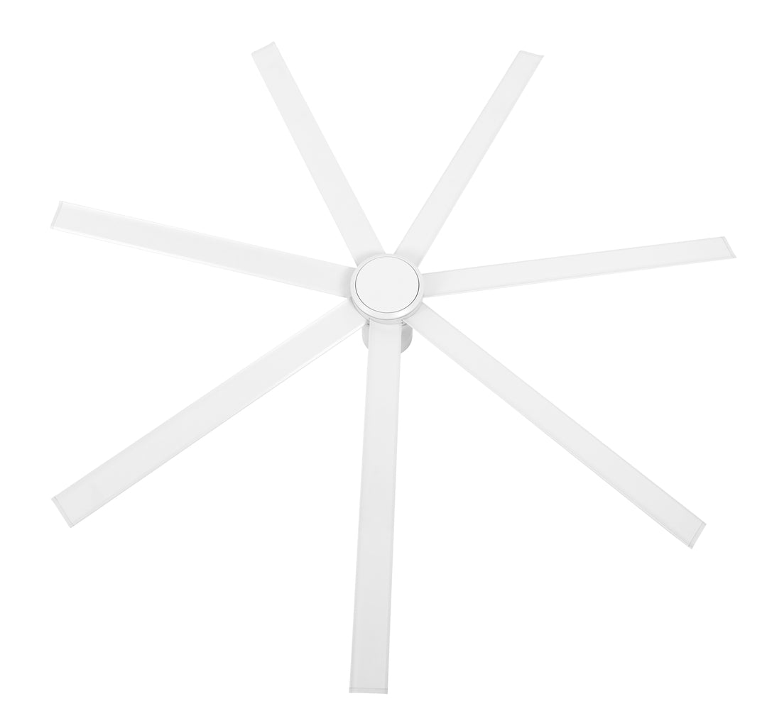 Lucci Air Atlanta 72" Indoor/Outdoor Ceiling Fan with Light and Remote, Modern Outdoor Ceiling Fan with Lights, Damp Rated, Energy Efficient DC Motor