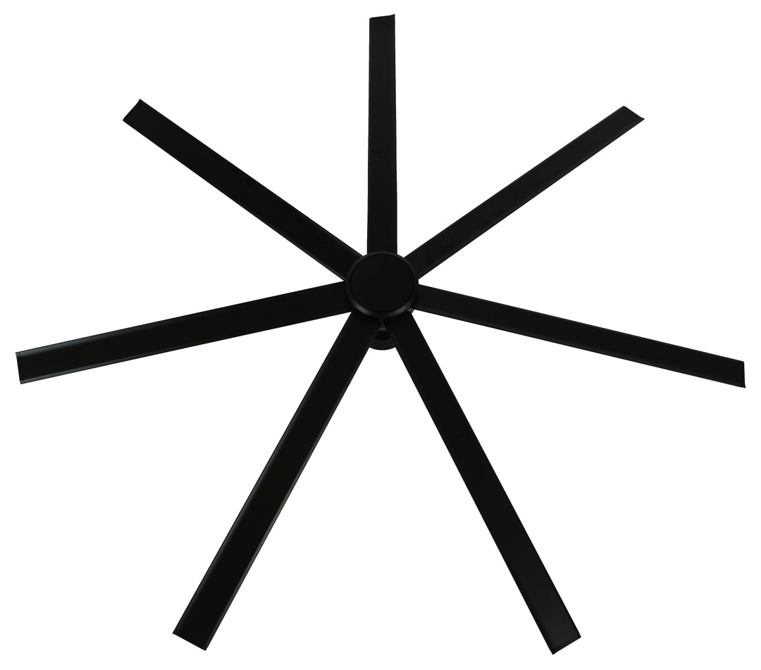 Lucci Air Atlanta 72" Indoor/Outdoor Ceiling Fan with Light and Remote, Modern Black Outdoor Ceiling Fan with Lights, Damp Rated, Energy Efficient DC Motor