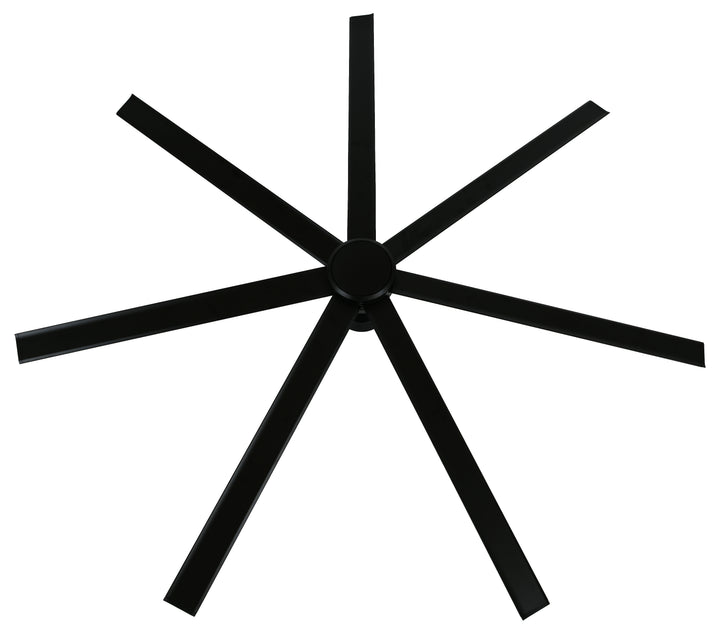 Lucci Air Atlanta 72" Indoor/Outdoor Ceiling Fan with Light and Remote, Modern Black Outdoor Ceiling Fan with Lights, Damp Rated, Energy Efficient DC Motor