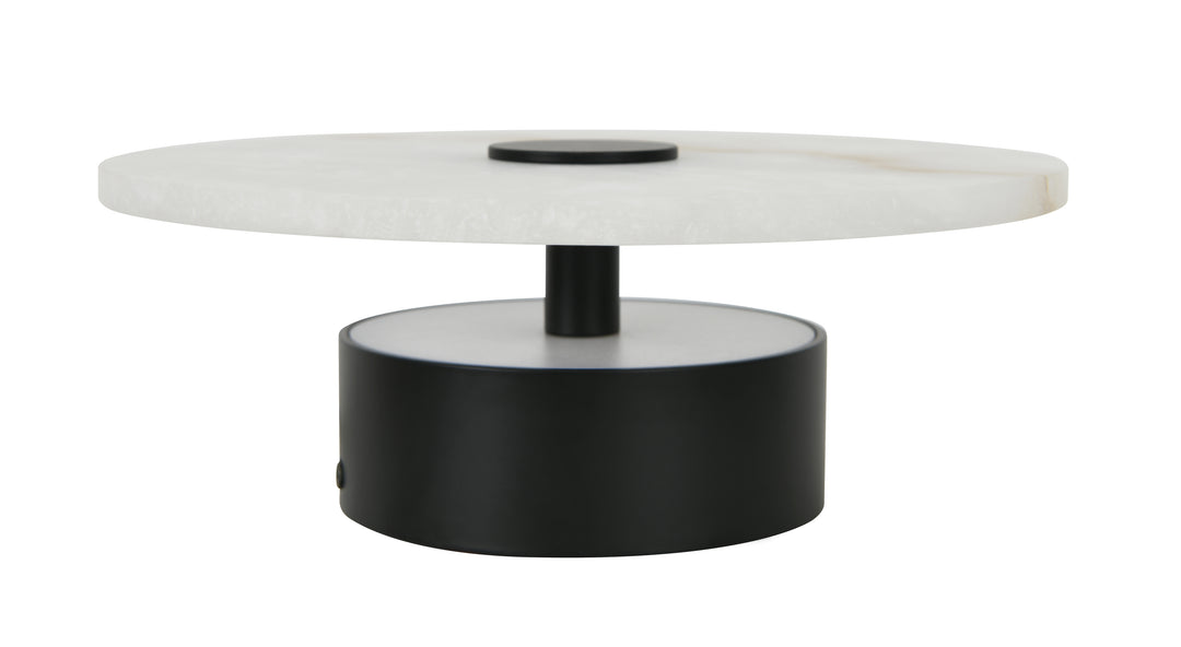Beacon Lighting Osten Spanish Alabaster Wall Sconce Black LED Modern Wall Light