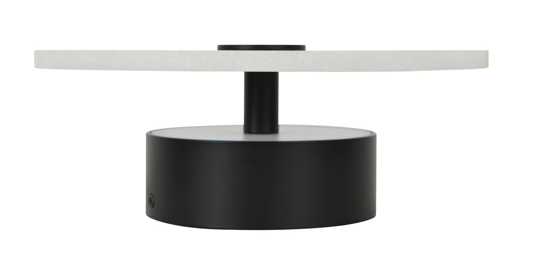Beacon Lighting Osten Spanish Alabaster Wall Sconce Black LED Modern Wall Light