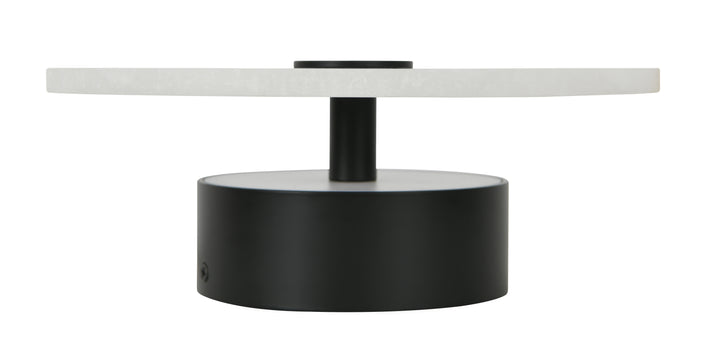 Beacon Lighting Osten Spanish Alabaster Wall Sconce Black LED Modern Wall Light