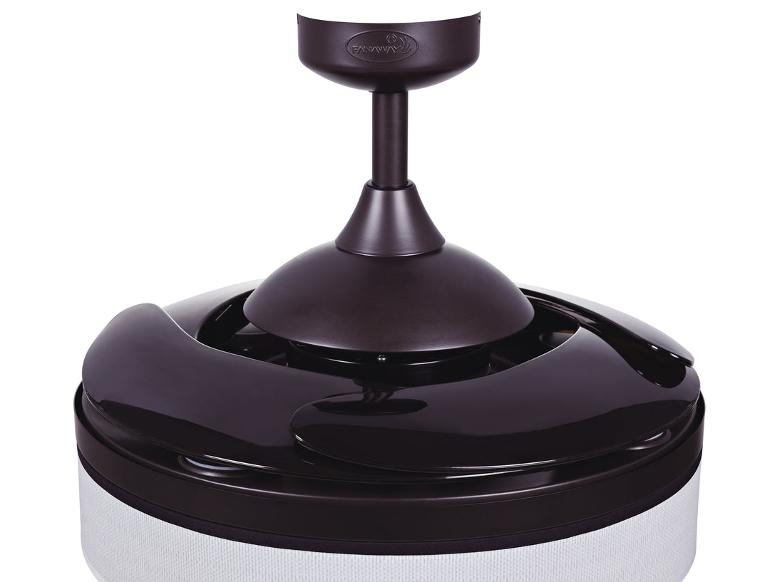 Fanaway Fraser 48" Retractable Blade Ceiling Fan with Light and Remote, Modern Fandelier Ceiling Fan, Patented Design Technology, Stronger Thicker Blades, Oil Rubbed Bronze