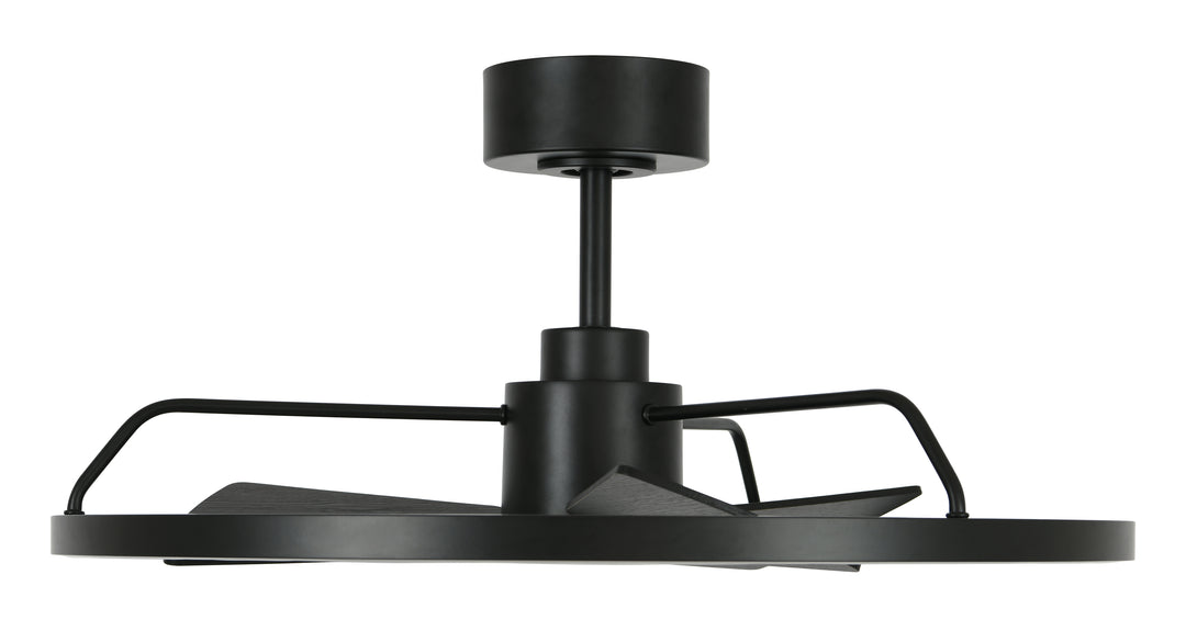 Lucci Air Cessna 28" Ceiling Fan with Light and Remote, Modern Black LED Ceiling Fan for Bedroom, Energy Efficient DC Motor, Modern Fandelier