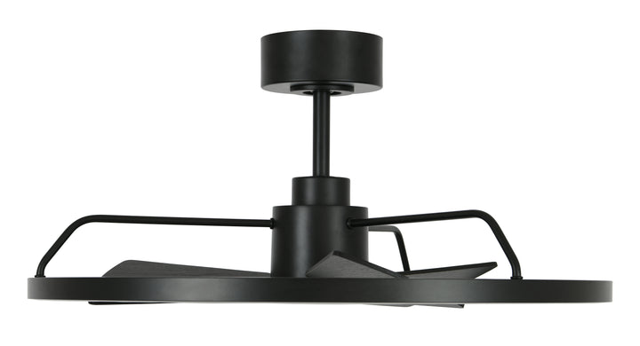 Lucci Air Cessna 28" Ceiling Fan with Light and Remote, Modern Black LED Ceiling Fan for Bedroom, Energy Efficient DC Motor, Modern Fandelier