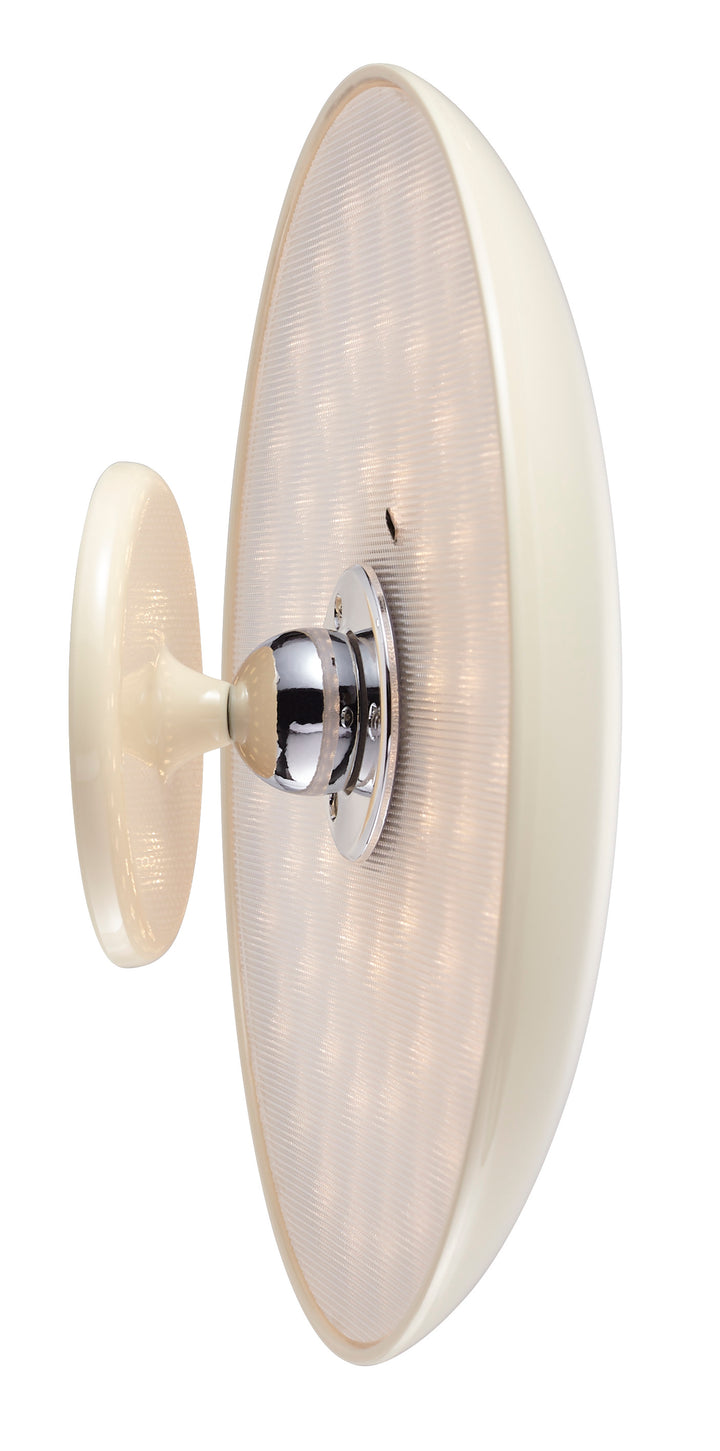 Beacon Lighting Kinoko II Cordless 2-in-1 Rechargeable LED Table &amp; Wall Lamp, CCT Dimmable, Gloss Cream