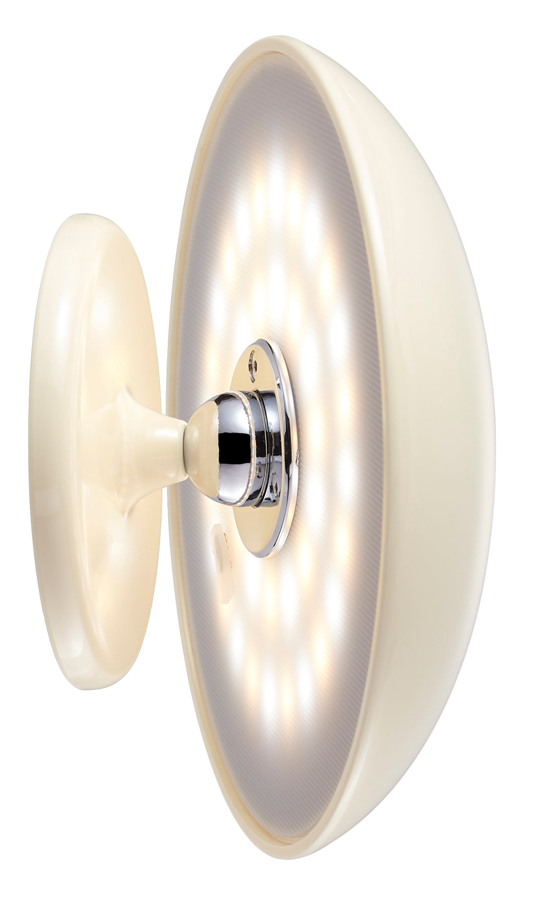 Beacon Lighting Kinoko XS Cordless 2-in-1 Rechargeable LED Table &amp; Wall Lamp, CCT Dimmable, Gloss Cream