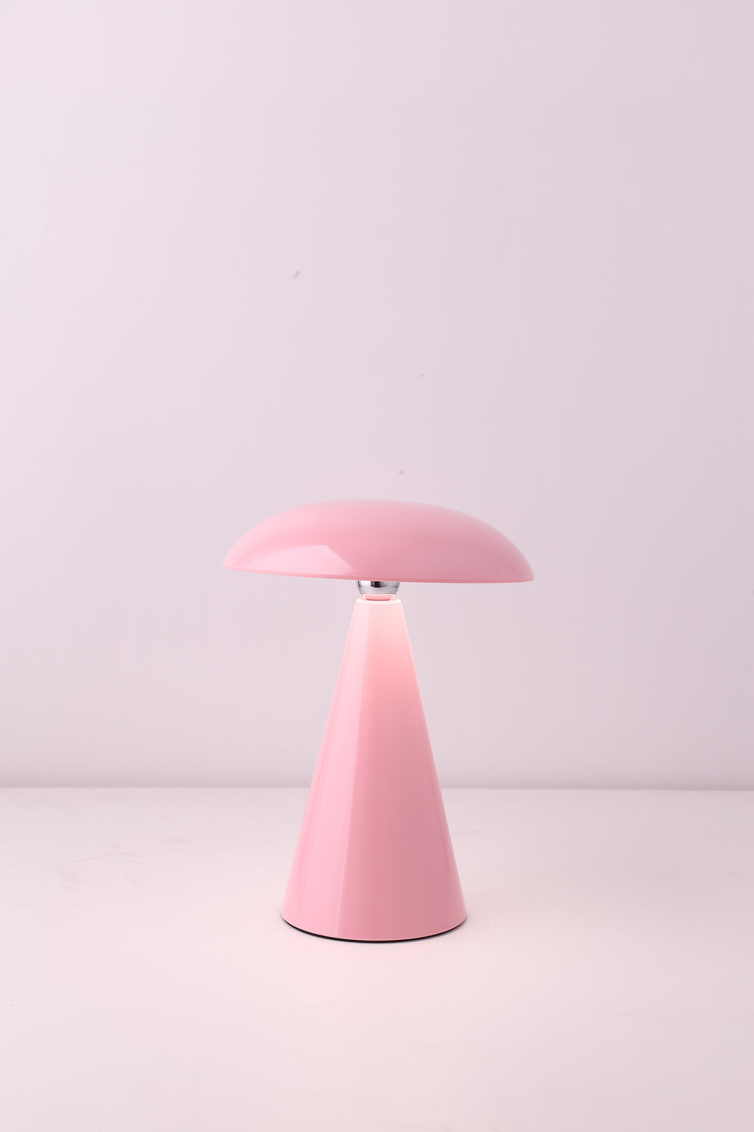 Beacon Lighting Kinoko XS Cordless 2-in-1 Rechargeable LED Table &amp; Wall Lamp, CCT Dimmable, Gloss Pink