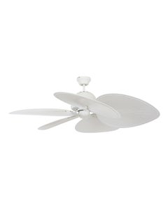 Tahitian 132cm Fan in Off White with Off White Blades