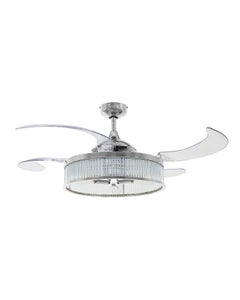 Fanaway Corbelle 48-inch Chrome With Clear Blades Ceiling Fan